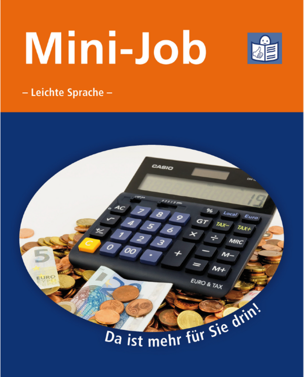 Das Bild zeigt das Titelblatt der Broschüre Minijob.