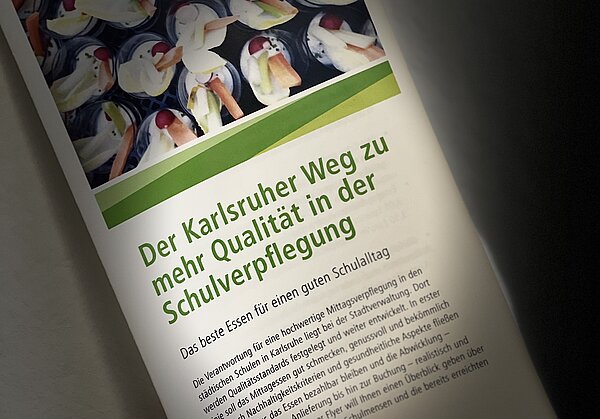 Flyer Qualitätsstandards Schulverpflegung