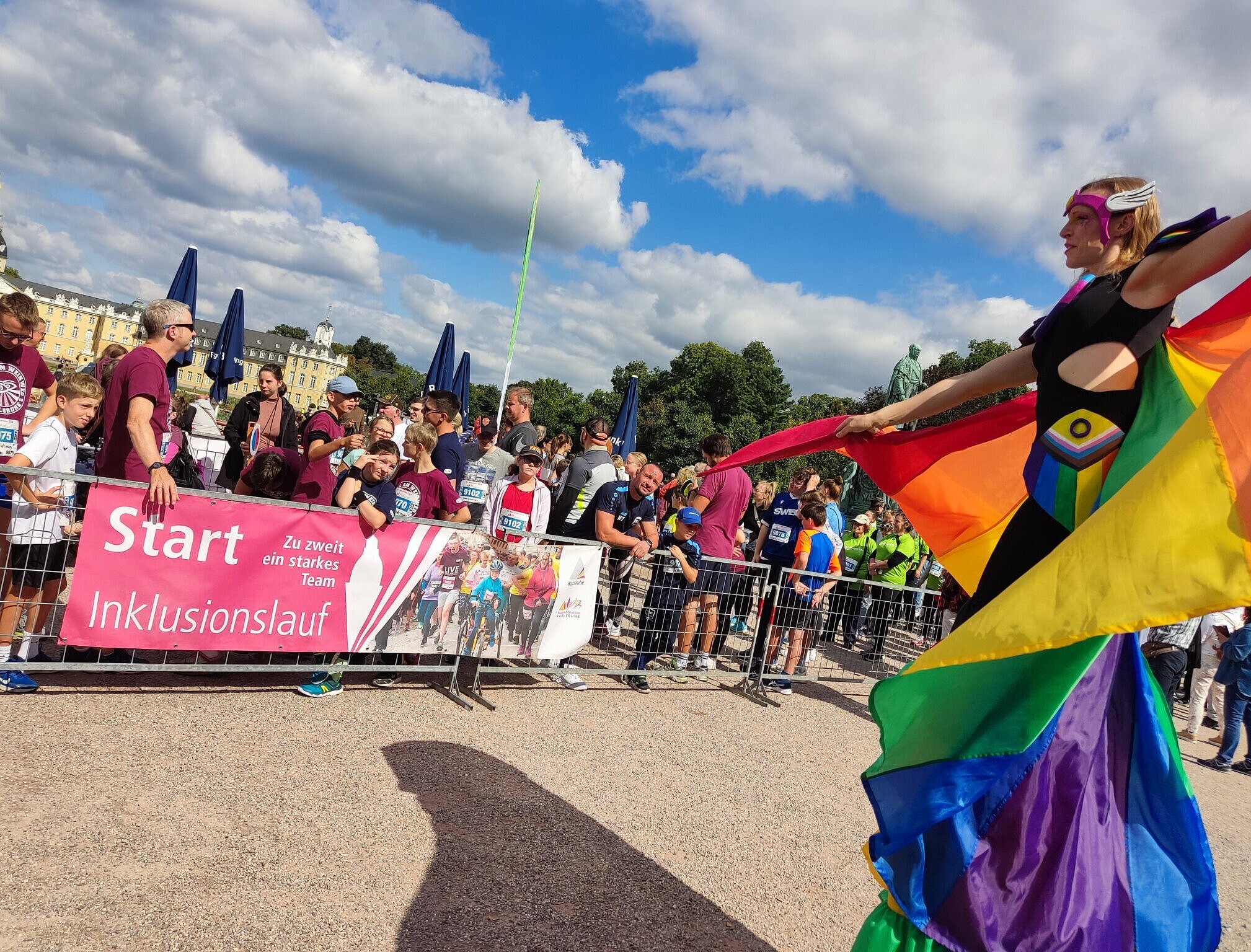 Das Fotot zeigt den Start des Inklusionslauf