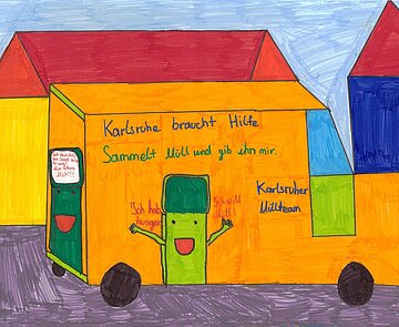 Bildbeitrag zum Malwettbewerb 2024, gemalt von Gabrielle