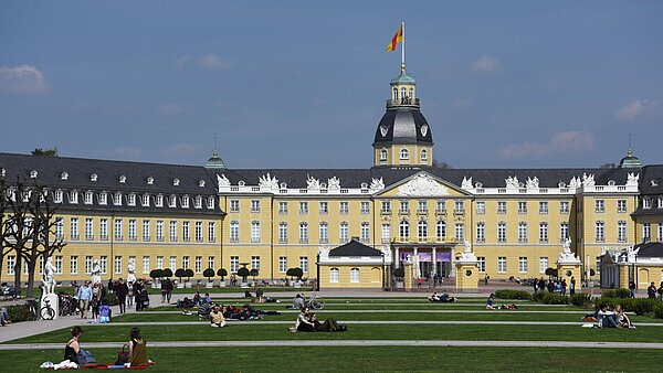 Ansicht des Karlsruher Schlosses