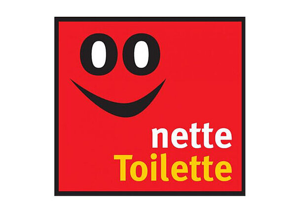 Aufkleber nette Toilette