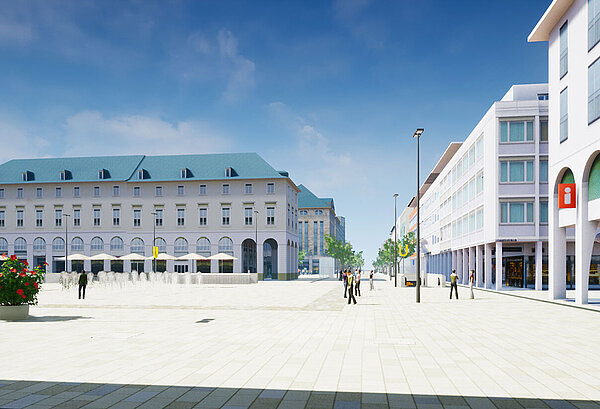 Visualisierung der neugestalteten Kaiserstraße