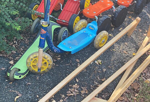 Spielgeräte für Spielaktion