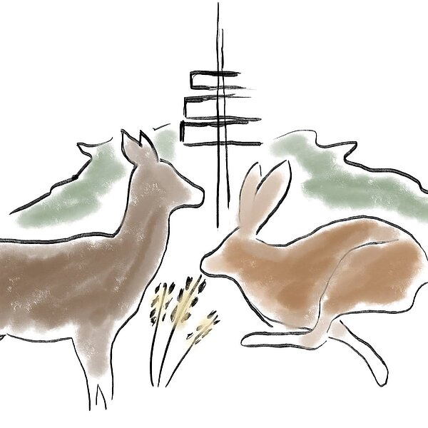 Die Grafik zeigt das Logo der Hegegemeinschaft.