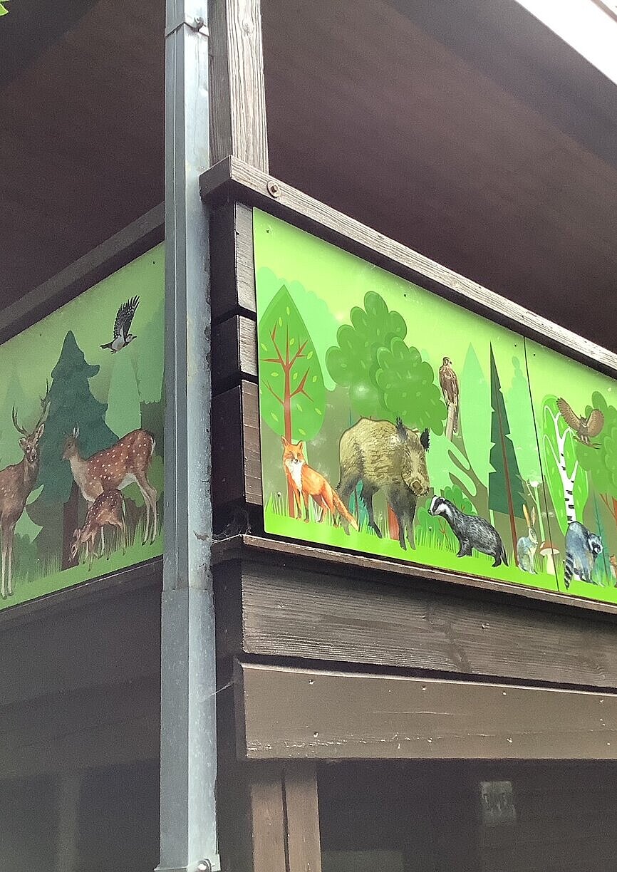 Das Bild zeigt die Ernst-Schiele-Hütte.