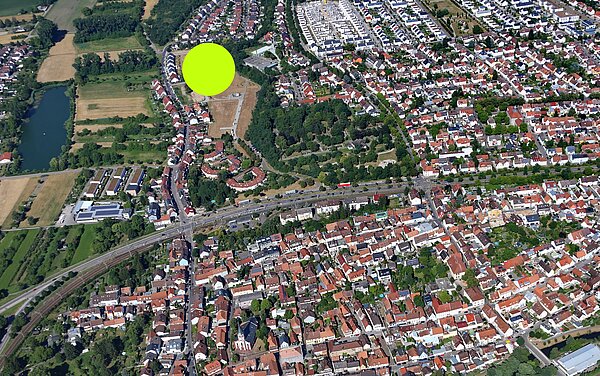 Luftbild des Baugebietes