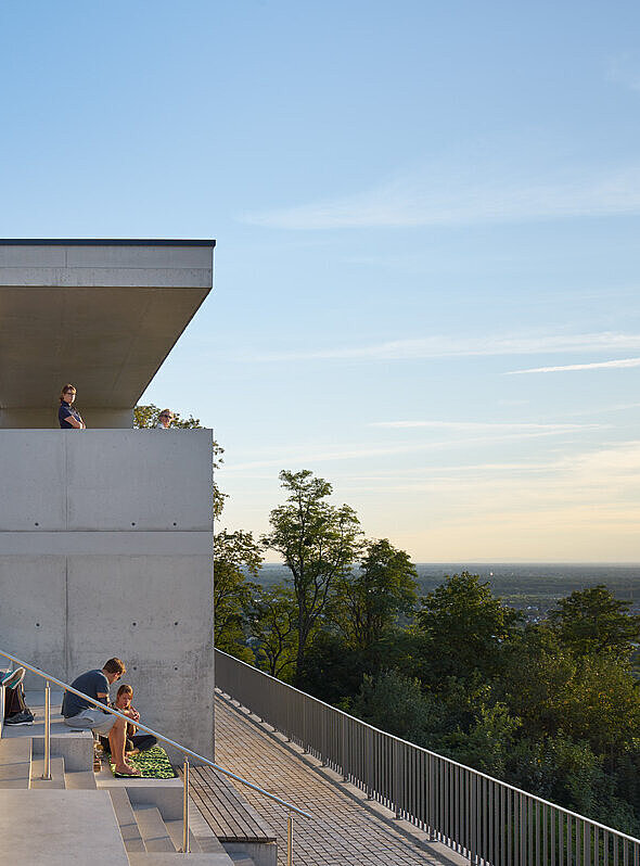 Treppen auf der Turmbergterrasse
