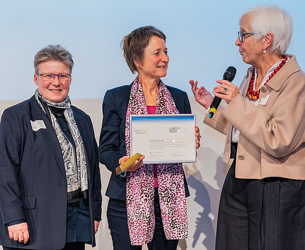 Übergabe der EEA Zertifizierung in Gold