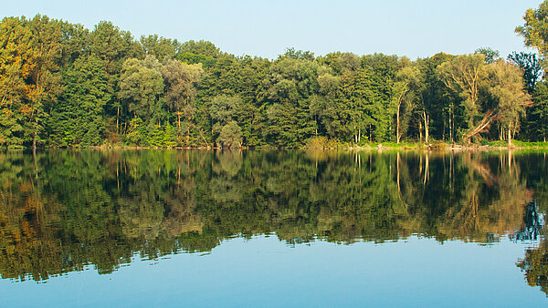 Zu sehen ist der Grötzinger Baggersee