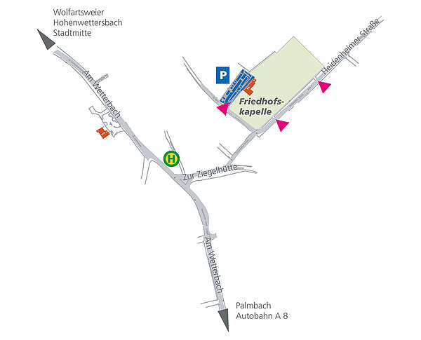Plan Friedhof Grünwettersbach