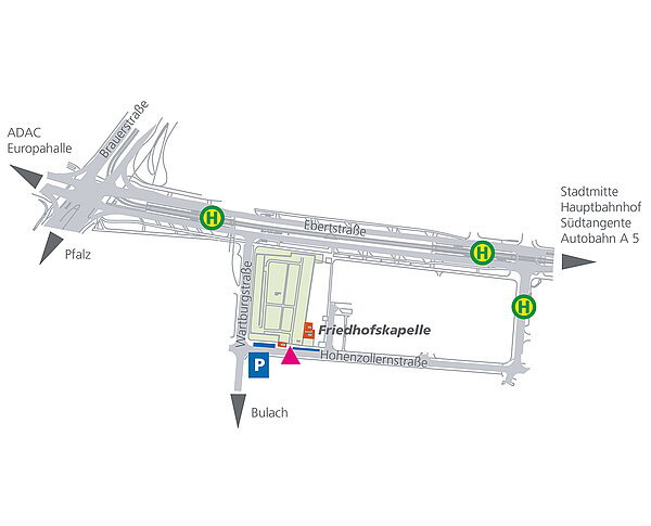 Plan Friedhof Beiertheim