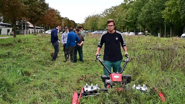 Das Video zeigt einen Bericht über das Praxisseminar Naturnahe Mahd. 