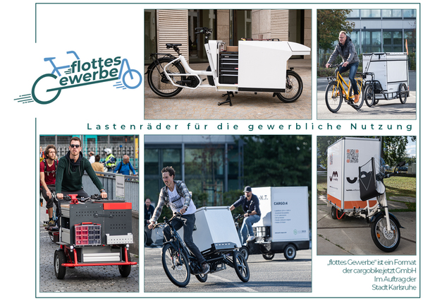 Projekt „flottes Gewerbe“ Lastenräder für die gewerbliche Nutzung. 2023