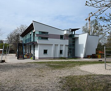 Gebäudeansicht Kindertagesstätte Kindergarten Daxlanden