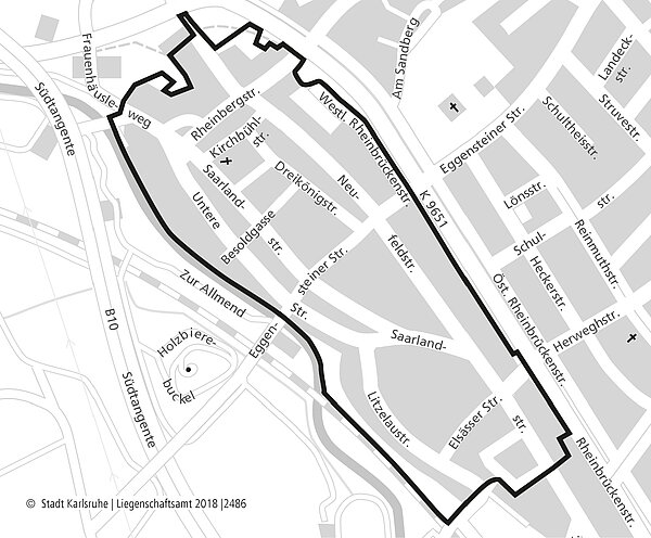 Abgrenzungsplan Alt-Knielingen