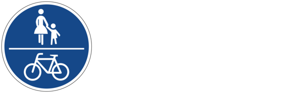 Die Grafik zeigt das Verkehrszeichen für einen Gemeinsamen Fuß- und Radweg - Zeichen 241 StVO.