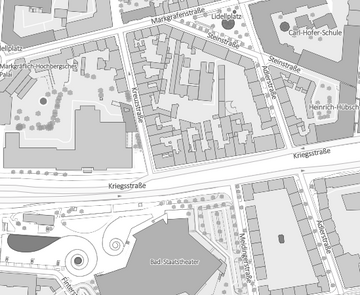 Abbildung der Hintergrundkarte "Regiokarte (Graustufen)"