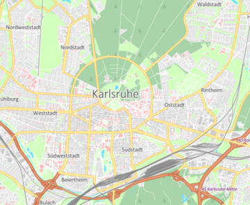 Abbildung der Hintergrundkarte "Regiokarte (farbig)"