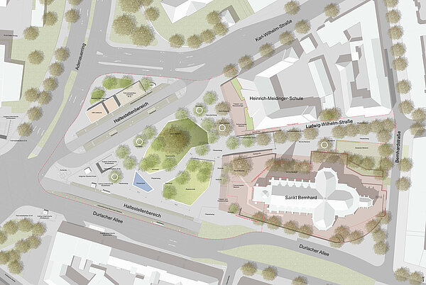 Lageplan Durlacher Tor