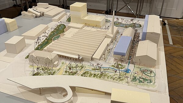 	Arbeitsmodell der Tabakfabrik aus der städtebaulichen Planungswerkstatt