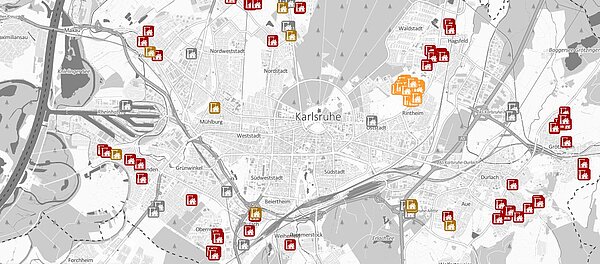 Das Bild zeigt einen Auszug aus dem Baulandkataster.