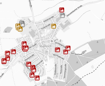 Abbildung der Themenkarte "Baulandflächen"