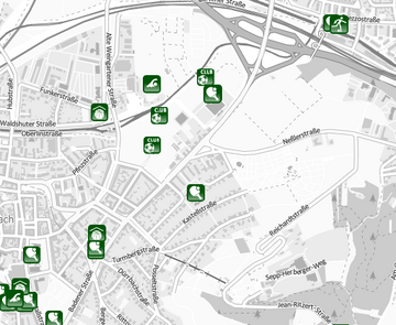 Abbildung der Themenkarte "Sportanlagen"