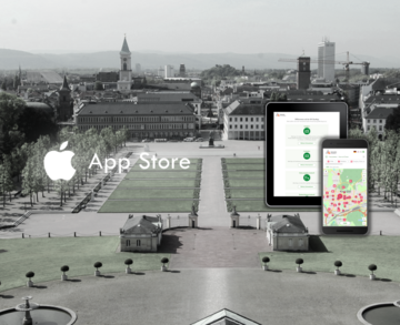 Abbildung der "KA-GeoApp" für iOS