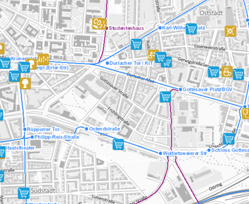 Abbildung des Fachplans "Agenda 2030 - Nachhaltigkeit in Karlsruhe"