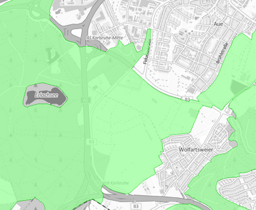 Abbildung des Fachplans "Landschaftsschutzgebiete"