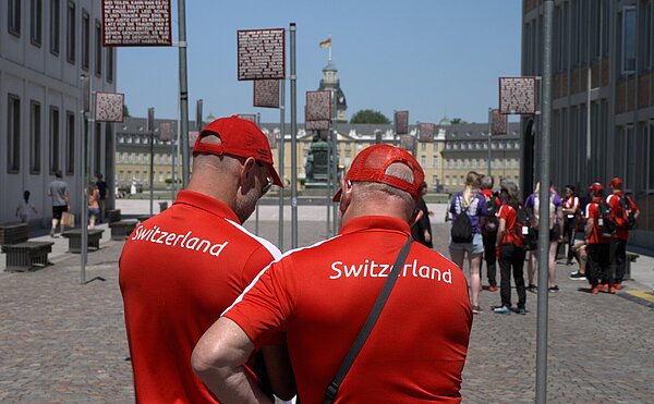 Die Schweizer Delegation in Karlsruhe