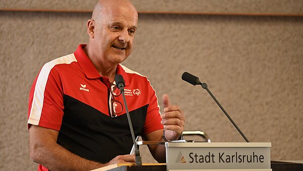 Aldo Doninelli, Leiter der Schweizer Delegation, will dem Thema Inklusion Gehör verschaffen