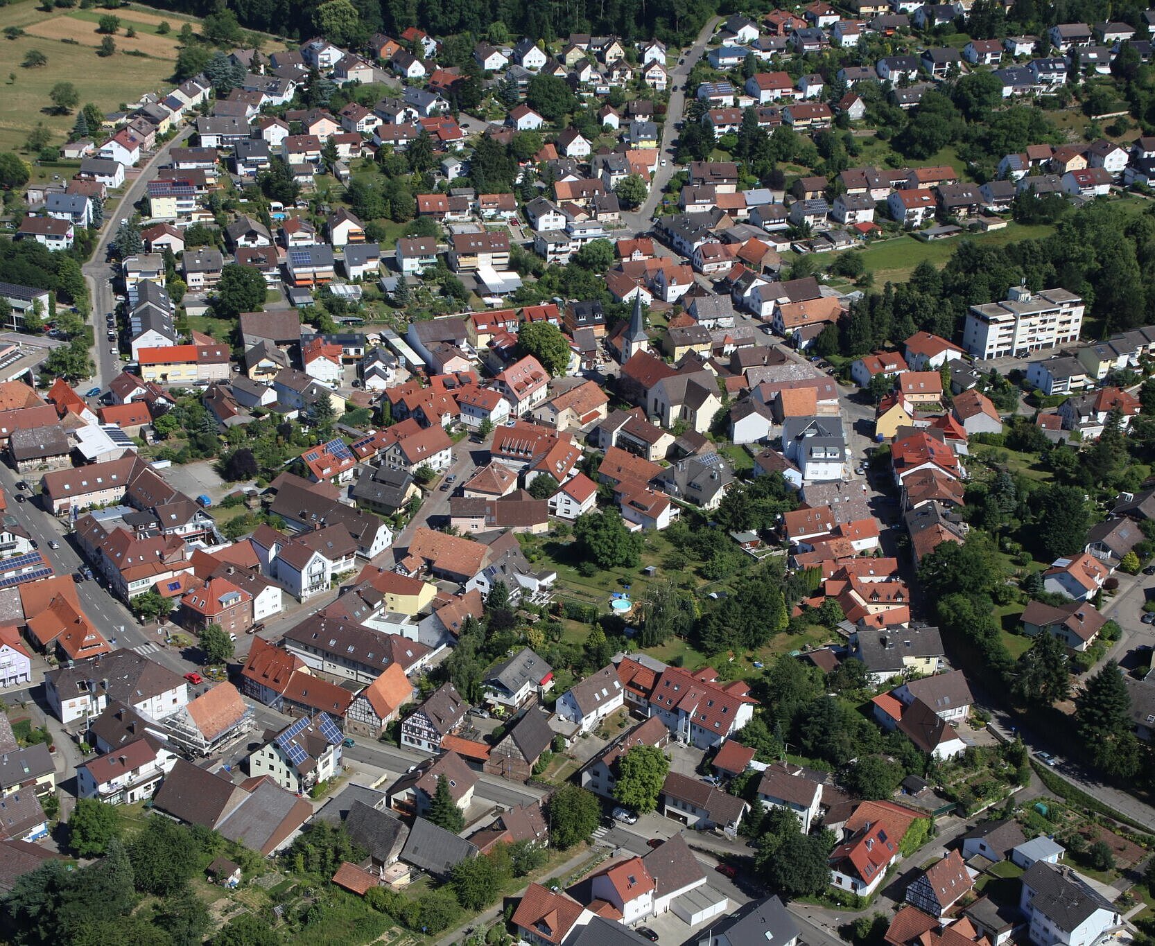 Luftaufnahme von Stupferich