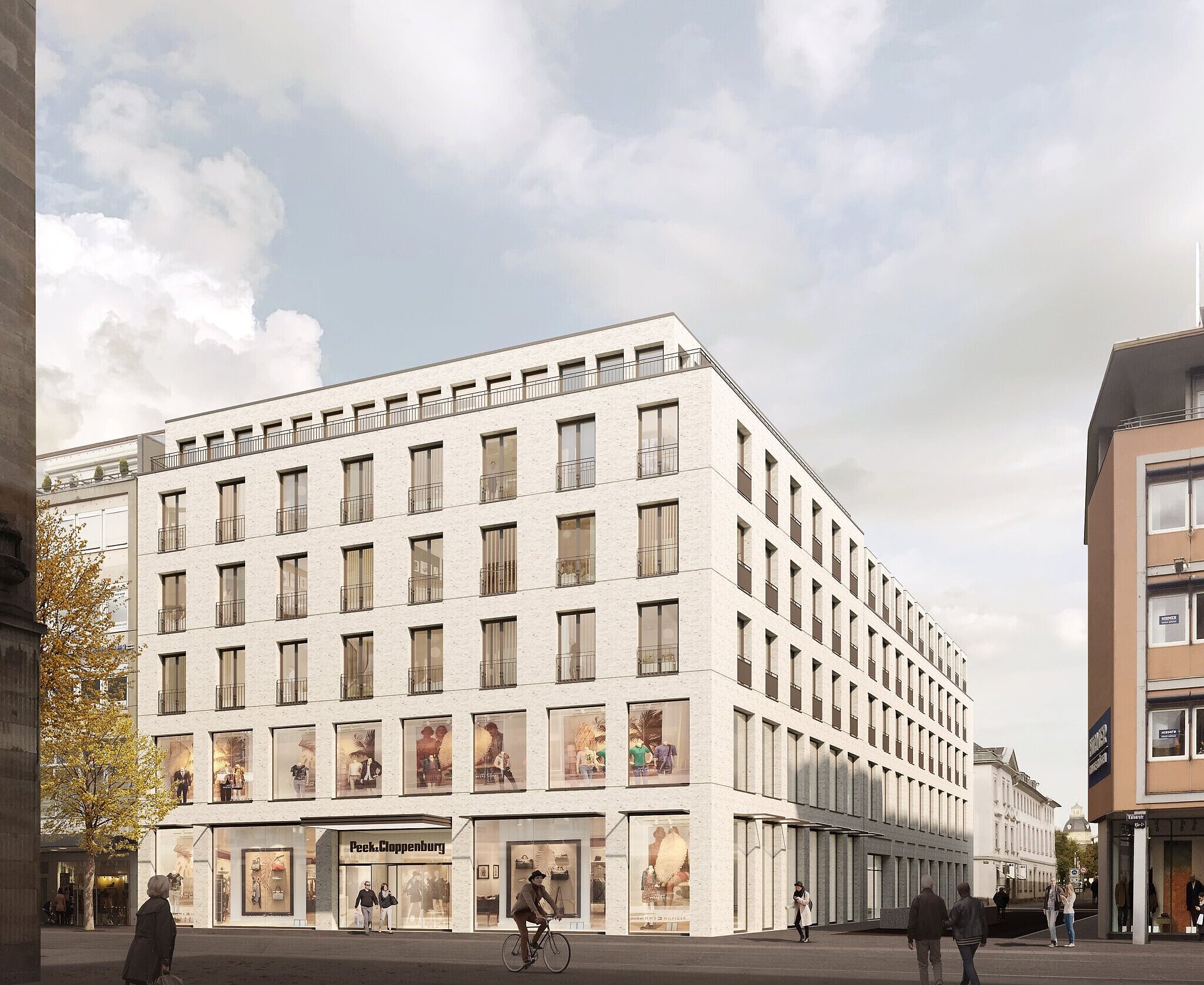 So könnte der großzügige Neubau an der Ecke von Lamm- und Kaiserstraße einmal aussehen.