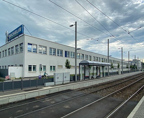 Blick auf das Gebäude von Michelin